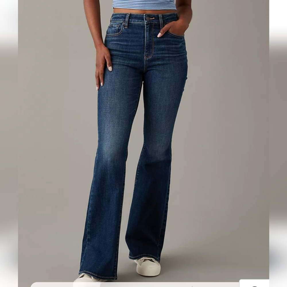 American Eagle Super High Waisted Flare Jeans